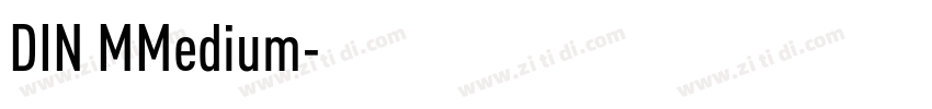 DIN MMedium字体转换